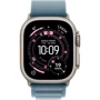 Apple Watch Ultra 3 GPS + Cellular 49mm Natural Titanium Case with Light Blue Alpine Loop - Medium (MEWM4)