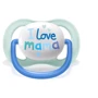 Пустушка ортодонтична Philips AVENT Ultra Air "I love…" для хлопчиків 0-6 міс 2 шт (SCF080/01): Форма соски ортодонтическая