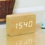 Смарт-будильник Gingko Brick на акумуляторі з термометром дерево береза (GK15W11) фото 2