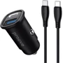 Зарядное устройство Proove Car Charger USB+USB-C Flash with Cable 30W Black (CCFC30111201)