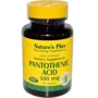 Natures Plus Pantothenic Acid 500 mg 90 tabs Пантотеновая кислота (B5)