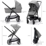 Универсальная коляска 3 в 1 Kinderkraft Newly Moonlight Grey (00-00305183) фото 9