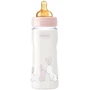Бутылочка для кормления пластиковая Chicco Original Touch с латексной соской 4м+ 330 мл Розовая (27634.10)