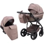 Коляска 2 в 1 Bair Play Plus Soft BPS-857 бежевый - капучино (кожа)