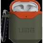 Чехол для наушников Urban Armor Gear UAG Std. Issue Hard 001 (V2) Olive/Orange (10242F117297) for Apple AirPods 1/2: Особенности С карабином