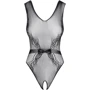 Сексуальный боди с пикантным вырезом Obsessive B115 black S/M/L