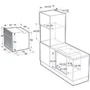 Духова шафа електрична Gorenje BOS6737SYW: Розміри 59.5 x 59.5 x 56.4 см