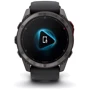 Смарт-часы Garmin Fenix 8 Pro MicroLED 51mm Sapphire Carbon Grey DLC Titanium with Black/Pebble Grey Silicone Band (010-03380-01)