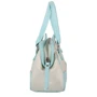 Женская сумка саквояж Laskara голубая (LK-10247-beige-blue): Застежка Молния