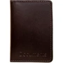 Женская обложка для документов DNK Leather темно-коричневая (DNK-minidoc-R-colF): Материал Натуральная кожа
