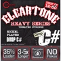 Струна для гитар Струны CLEARTONE 9460 ELECTRIC HEAVY SERIES DROP C# 12-60