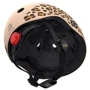 Детский защитный шлем Scoot&Ride леопард с фонариком (SR-181206-LEOPARD): Размер ХХS