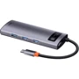 Адаптер Baseus Adapter USB-C to 3xUSB3.0+HDMI+USB-C Gray (CAHUB-CX0G): Цвет серый