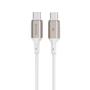 Кабель Proove Cable USB-C to USB-C Flex Metal 60w 1m White (CCFM60002202)