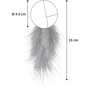 Игрушка для котов шуршащая Flamingo Vinta Ball with Feathers Винта мяч с перьями с кошачьей мятой бежевый 4.5 см (59125): Цвет бежевый
