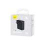 Зарядное устройство Baseus Wall Charger GaN5 Pro USB+USB-C 100W Black with USB-C Сable (CCGP090201) фото 7