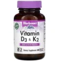 Bluebonnet Nutrition Vitamins D3 & K2 Витамины D3 и K2 60 вегетарианских капсул