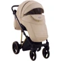 Коляска 2 в 1 Adamex Mimi Polar (Gold) шкіра 100% CR305 бежева шкіра - бежева шкіра (видавлені точка) (623904): Матеріал коліс гума