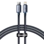 Кабель Baseus Cable USB-C to Lightning Crystal Shine 20W 1.2m Black (CAJY000201)