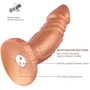 Фаллоимитатор-насадка с вибрацией Hismith Slightly Curved Vibrating Silicone Dildo Monster Series