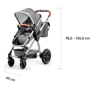 Универсальная коляска 3 в 1 Kinderkraft Veo Black/Gray (KKWVEOBLGR3000): Материал колес EVA