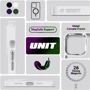 Чехол для iPhone ArmorStandart Unit MagSafe Case Matte Clear/Silver for iPhone 15 Pro Max (ARM69350): Тип аксессуара чехол