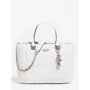 Женская сумка тоут Guess Kamina Status Satchel белая (HWVY8111060-WHI Белая