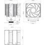 Кулер Deepcool AK620 (R-AK620-BKNNMT-G): Потужність, що розсіюється, Вт 260