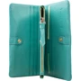 Женский кошелек Smith&Canova бирюзовый (FUL-28535-peacock): Формат кошелька Горизонтальный