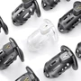 Клетка для пениса LOCKINK SEVANDA Plastic Penis Chastity Cage, черная, 3 кольца разных размеров