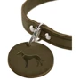 Ошейник круглый Hunter Aalborg кожаный S 16 мм 32-38 см оливковый (4016739672957): Назначение Для средних пород