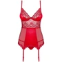 Корсет с подвязками для чулок Obsessive Lovica corset, XXL