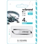 USB-флешка Wibrand 4GB Aligator USB 2.0 White (WI2.0/AL4U7W): Стандарт USB USB 2.0