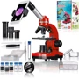 Микроскоп Bresser Junior Biolux SEL 40x-1600x Red с набором для опытов и адаптером для смартфона (8855600E8G000)