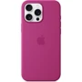 Чехол для iPhone Apple for iPhone 16 Pro Max Silicone Case with MagSafe Fuchsia (MYYX3): Материалы Силикон