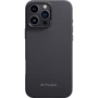 Чехол для iPhone Pitaka Military-Grade Protective Case Black/Grey Twill (KI1601PPA) for iPhone 16 Pro: Материалы Арамид