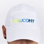 Бейсболка Saucony Outpace Hat белая (900013-WHGR) фото 5