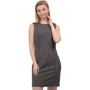 Платье H&M 3024404 42 серое деловое до середины бедра