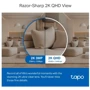 IP-камера відеоспостереження TP-Link Tapo C220 N300 (4 MP/4 mm): Тип корпуса Корпусная
