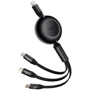 Кабель Baseus Cable USB-C to Micro USB/Lightning/Type-C Bright Mirror 2 Series 100W 1.1m Black (CAMJ010201)