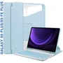 Аксессуар для планшетных ПК BeCover Case Rotatable Smart Keyboard Light Blue for Samsung X810 Galaxy Tab S9 Plus / S9 FE Plus SM-X610/SM-X616B (710395)