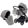Коляска 2 в 1 Bair Infinity шкіра 100% BI-2232-AMO grey (сірий)