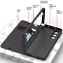 Аксессуар для смартфона GKK Leather Wallet with Slot Pen Black for Samsung F946 Galaxy Fold 5: Цвет черный