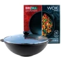 Сковорода Brizoll Wok чугунная со стеклянной крышкой 4.7л 300х103мм (W30-6): Антипригарное покрытие нет