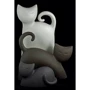 Статуэтка в форме кота Linea Sette Ceramiche N38/A 30 см бежевый: Производитель Linea Sette Ceramiche