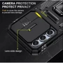 Чехол для телефонов Mobile Case Camshield Army Ring Black for Samsung S921 Galaxy S24 / S931 Galaxy S25: Материал TPU (термополиуретан) и поликарбонат