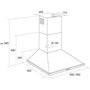 Вытяжка Pyramida KH 50 (1000) White: Рекомендуемая площадь помещения (при высоте 2,7 м), м² более 28,5