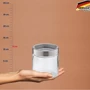 Ємність для зберігання сипучих продуктів KELA Kara, Ø 11см, 0.8 л (15294): Матеріал нержавеющая сталь, стекло