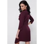 Платье FashionUp PL-1667B 48 бордовое повседневное до середины бедра: Состав Вискоза, Полиэстер, Эластан