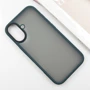 Чехол для iPhone Mobile Case TPU+PC Metal Buttons Green for iPhone 16: Материалы поликарбонат и полиуретан